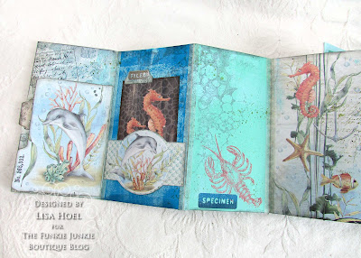 Lisa Hoel for The Funkie Junkie Blog challenge – made using Eileen Hull's Skinny Mini Book Box Die #creativejuicefreshsqueezed #EileenHull  #eileenhulldesigns #timholtz #sizzix #mymakingstory #thefunkiejunkie #thefunkiejunkieboutique #frillyandfunkie