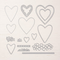 Stampin'UP!'s Be Mine Stitched Framelits Dies