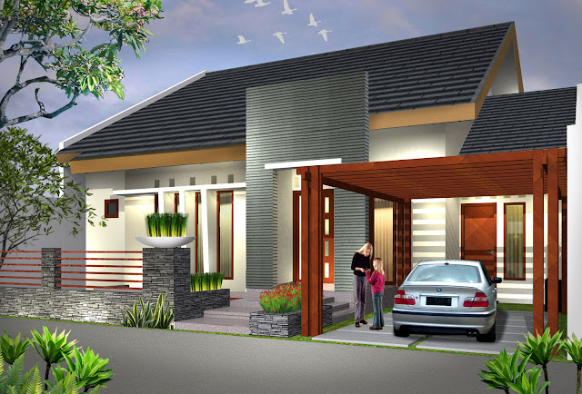 Desain Rumah Minimalis Type 90 Satu Lantai