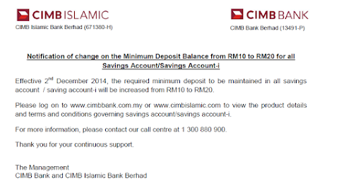 minimum balance in cimb