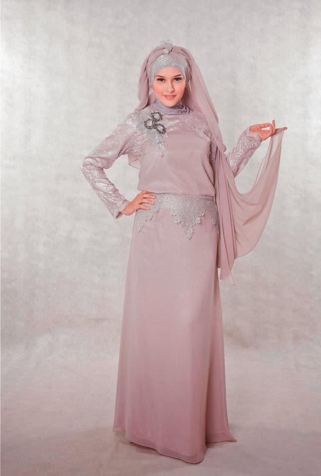 Model Gaun  Pesta  Malam Muslimah  Terbaru 2014 Info 