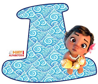 Alfabeto De Moana Bebe Sobre El Agua Oh My Alfabetos