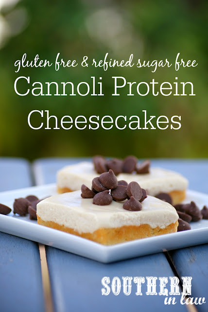 Healthy Cannoli Protein Cheesecake Slice Recipe - low fat, gluten free, high protein, refined sugar free, low carb, grain free, clean eating friendly, healthy