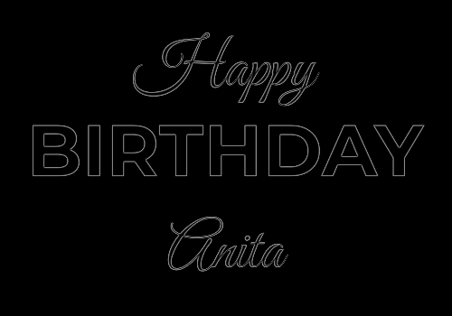 Happy Birthday Anita (Animated GIF)