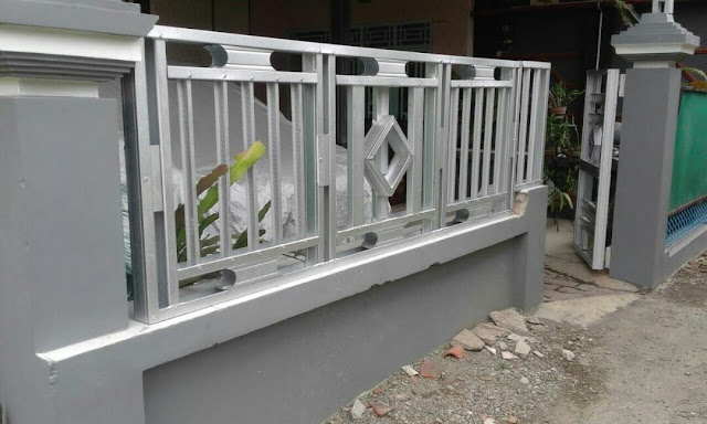 Gambar pagar rumah dari baja ringan