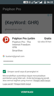 Cara Mendapatkan Trial 30 Hari Psiphon Pro Unlimited