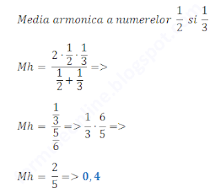 media armonica rezolvari