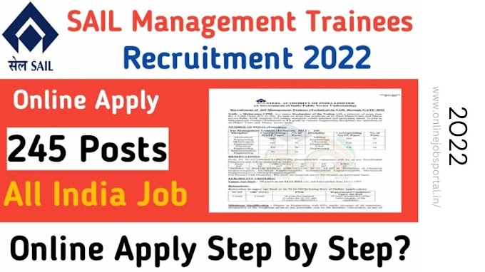 Sail Mtt Online Form Speed Job - SAIL MT Recruitment 2022