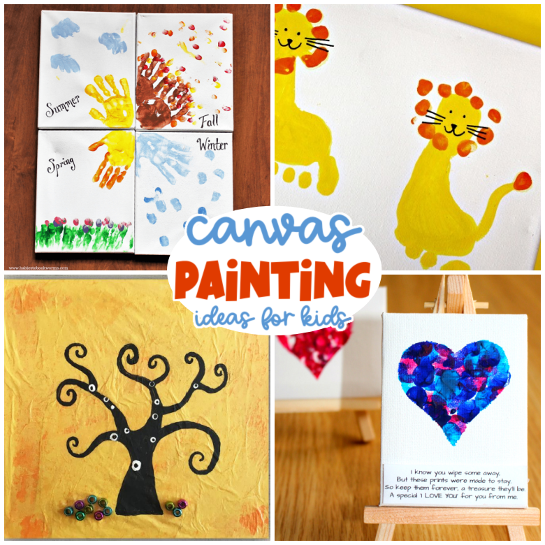 Canvas painting ideas for kids