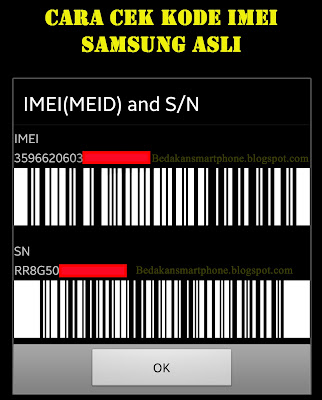 Cara Cek Kode IMEI Hp Samsung  Asli