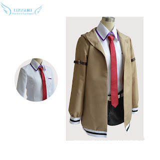 Steins Gate Makise Kurisu Cosplay Costume