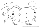 Coloring Page Elephant