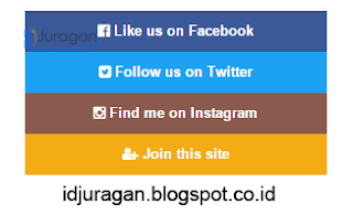 Cara Membuat Widget Sosial Media di Blog Simple Keren ID Juragan