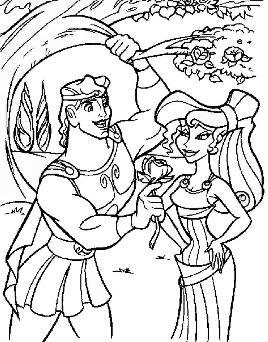 Disney Princess Megara Coloring Sheets