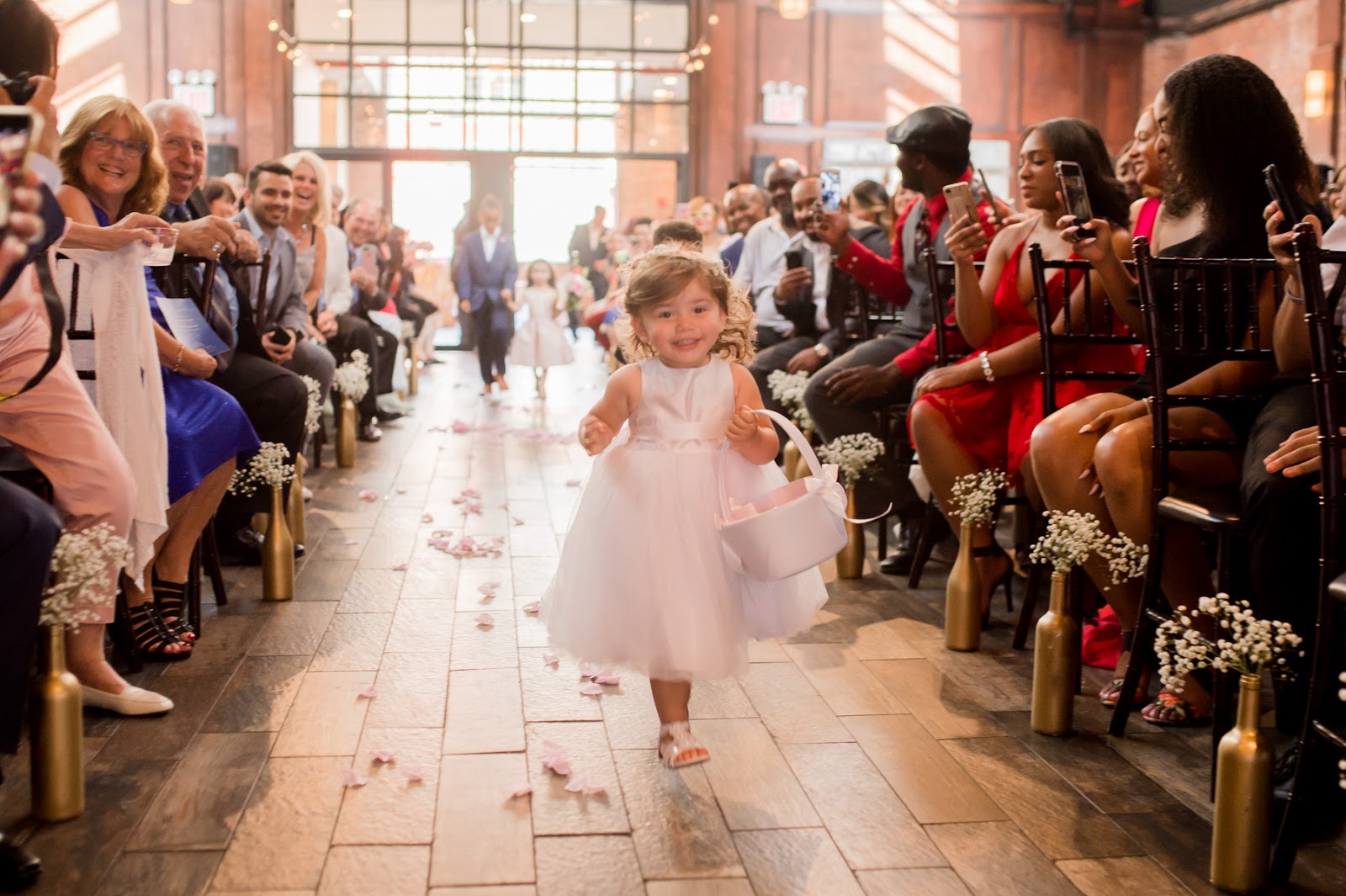 Beautiful and Excited Little Bride