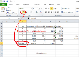 FUNGSI FONT PADA MICROSOFT EXCEL