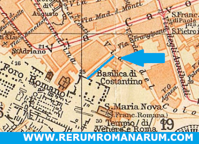 Mappa Touring 1925 Via Tempio della Pace
