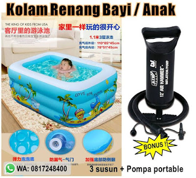 kolam renang anak bayi , jual kolam anak , swimming pool baby kids , baby swim , baby spa , kolam renang karet mini