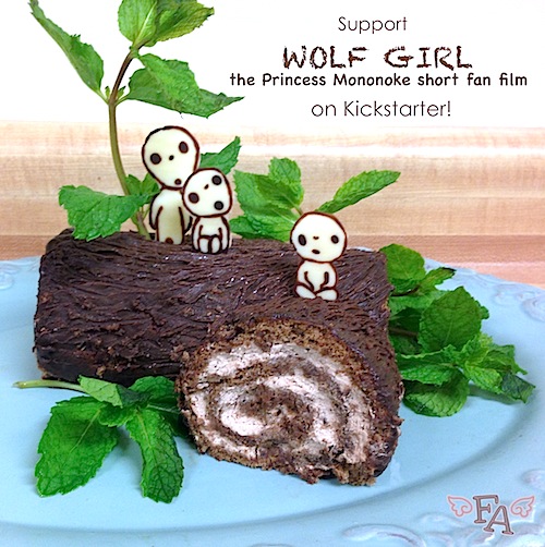 Fiction Food Cafe Kodama Log Cake For Princess Mononoke Wolf Girl