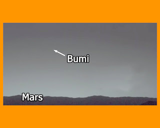 tampak bumi dari mars