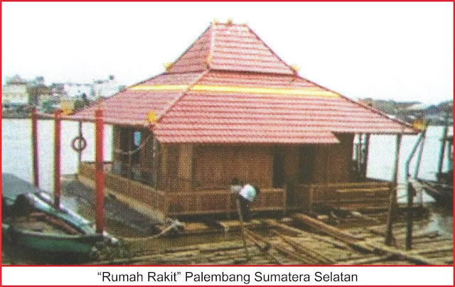 gambar rumah rakit palembang sumatera selatan
