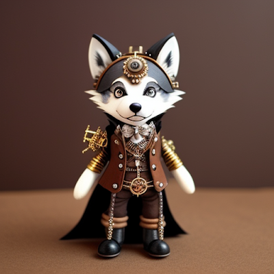 Steampunk Wolf Statue Miniature 3D amazingwallpapersa blogspot com (15)