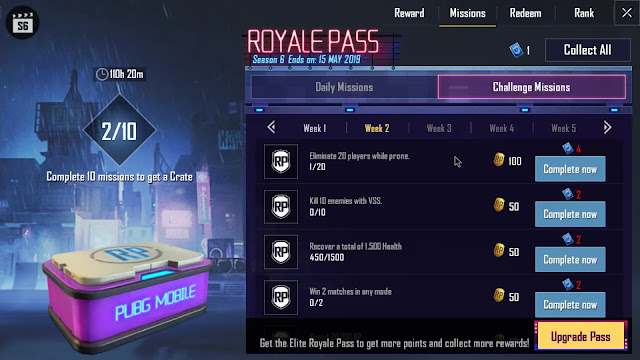 complete weekly missions