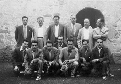 Ajedrecistas participantes en el II Torneo Nacional de La Pobla de Lille 1956
