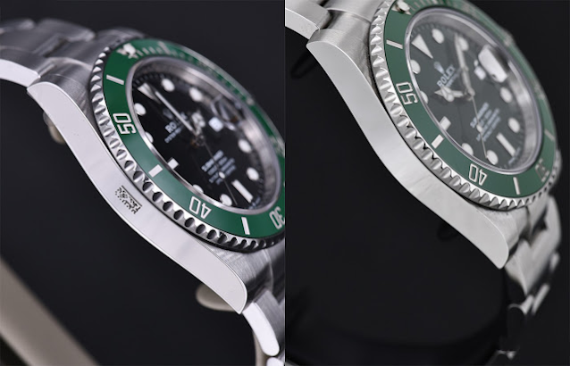 Comparer la nouvelle et l'ancienne Rolex Submariner Green "Ghost" réplique de montre