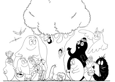 Barbapapa desenhos para colorir e imprimir