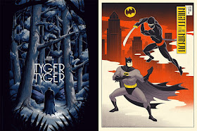 Batman The Animated Series Screen Prints “Tyger, Tyger” & “Night of the Ninja” by Phantom City Creative x Mondo