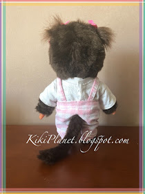 kiki monchhichi monchichi vêtement salopette fait main couture handmade sewing dolls stuffed