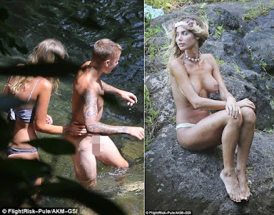 Justin Bieber and rumoured girlfriend go swimming nude (18+)