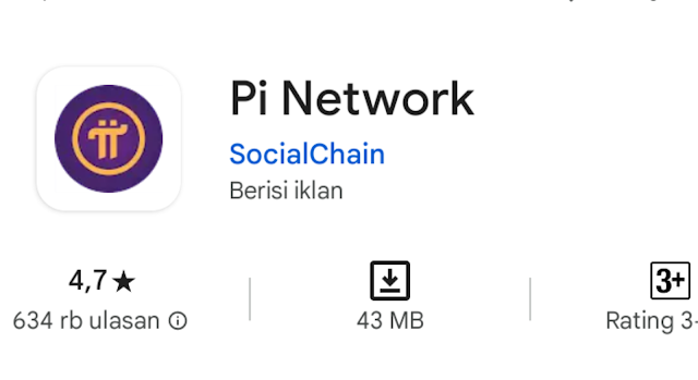 Pi Network merupakan aplikasi untuk menambang mata uang Pi