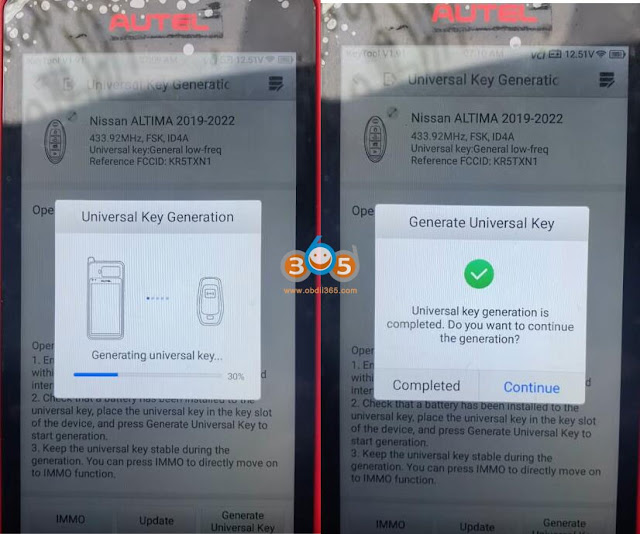 برنامه 2020 نیسان آلتیما همه کلیدهای گم شده توسط Autel KM100 2