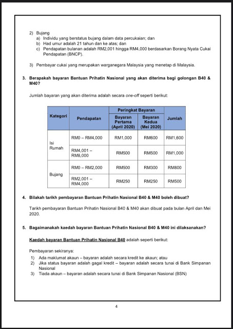 Cara memohon Bantuan Prihatin Nasional (BPN) April 2020