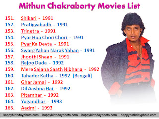 mithun chakraborty movie list 151 to 165
