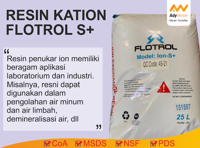 Resin Kation, Resin, Resin Softener, Resin Merek, Resin Pelunak Air, Resin Water Softening, Resin Water Softener, Resin, Cation, Cation Resin, harga resin kation flotrol S+, jual resin kation flotrol S+, jual resin softener, distributor resin softener, jual resin kation, resin untuk boiler, resin pelunak air, resin water softener