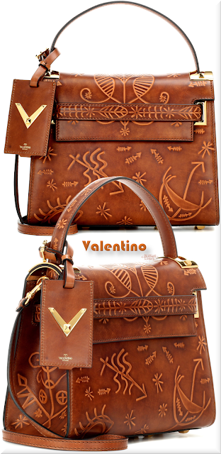 ♦Valentino Garavani small brown My Rockstud embossed leather shoulder bag #valentino #bags #brown #pantone #brilliantluxury
