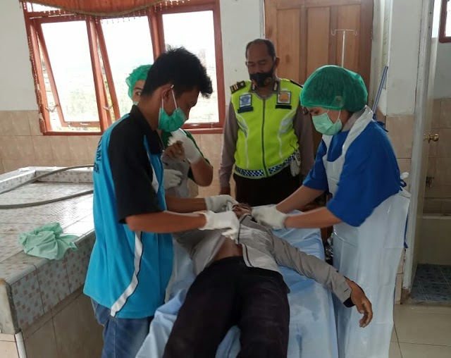 Tabrakan di Jalan Lintas Parapat, Pengendara Beat Meregang Nyawa di TKP