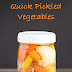 Quick Pickled Vegetables in your Instant Pot (or other electric
pressure cooker)