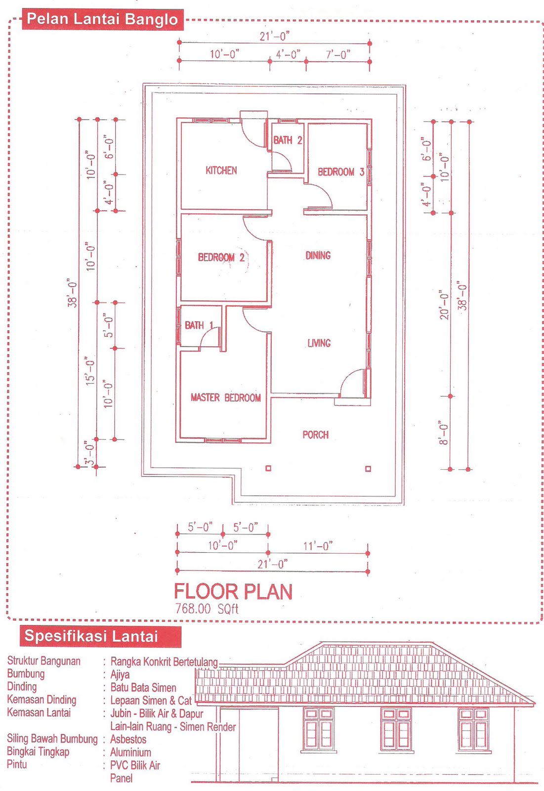 Contoh Plan Rumah Mesra Rakyat - Design Rumah Terkini