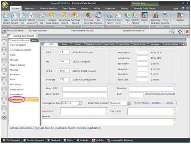 homeopathy case taking software