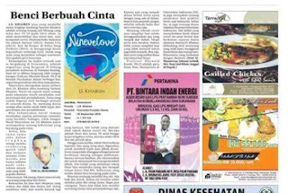 Benci Berbuah Cinta merupakan resensi atas buku Ninevelove karya J.S. Khairen terbitan Gramedia Pustaka Utama yang di muat di Radar Sampit.