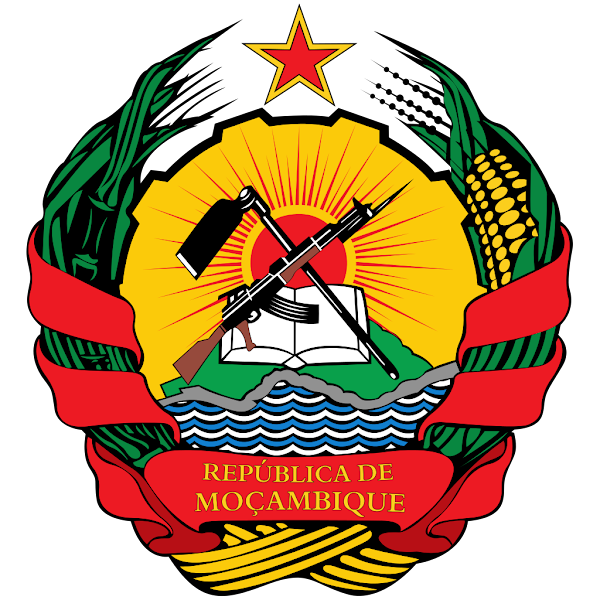 Logo Gambar Lambang Simbol Negara Mozambik PNG JPG ukuran 600 px