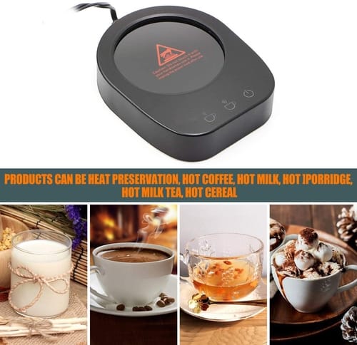 KUWAN Electric Cup Warmer Tea Water Cocoa Milk