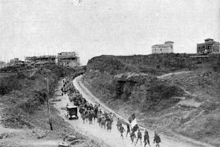 Members of Mussolini's Blackshirt militia en route to Rome in 1922