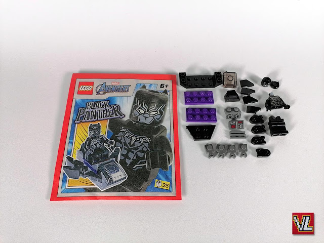 Set LEGO Marvel Super Heroes Magazine Gift 242316 Black Panther with Jet (Pantera Negra com Jato)