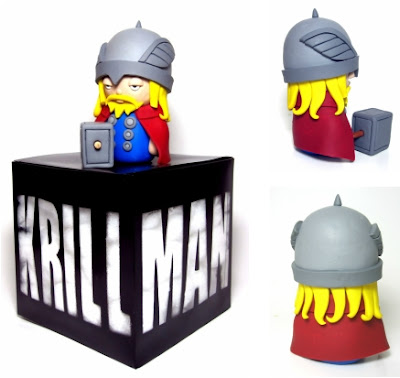 Marvel’s The Mighty Thor Polymer Clay Figure and the Packaging by The Krillman