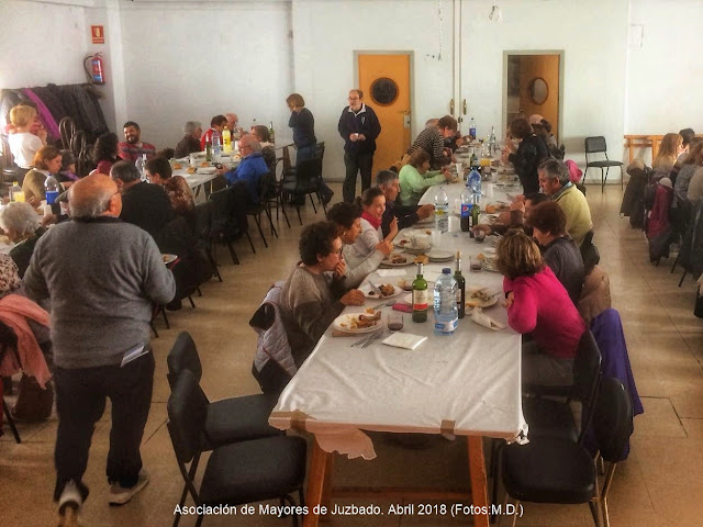 Juzbado, asociación de mayores, comida popular